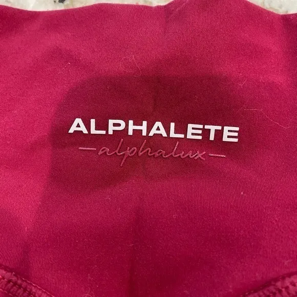 Alphalete Women’s Leggings‎ Size Small Red - Image 3
