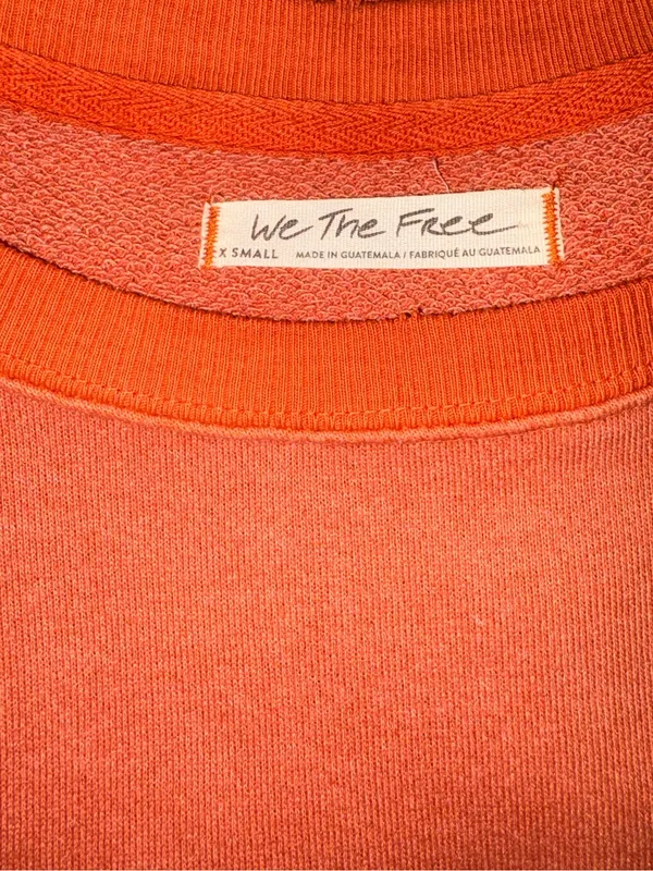 Free People We The Free Camden Sweatshirt Pomplemousse Orange Extra Small - Image 5