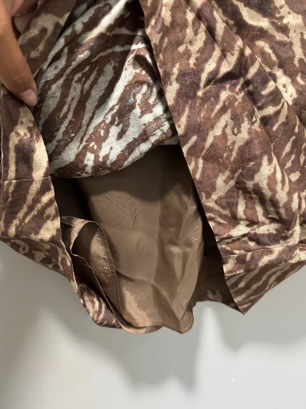 NWOT Banana Republic Brown Zebra V Neck Dress - Image 6
