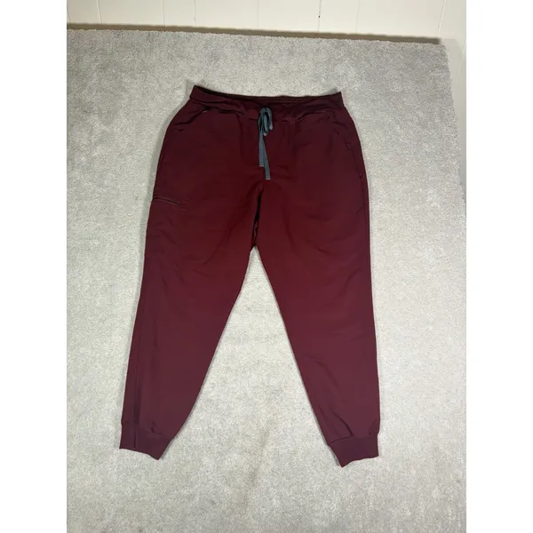 figs zamora jogger scrub pants burgundy xxl Women's - Image 2