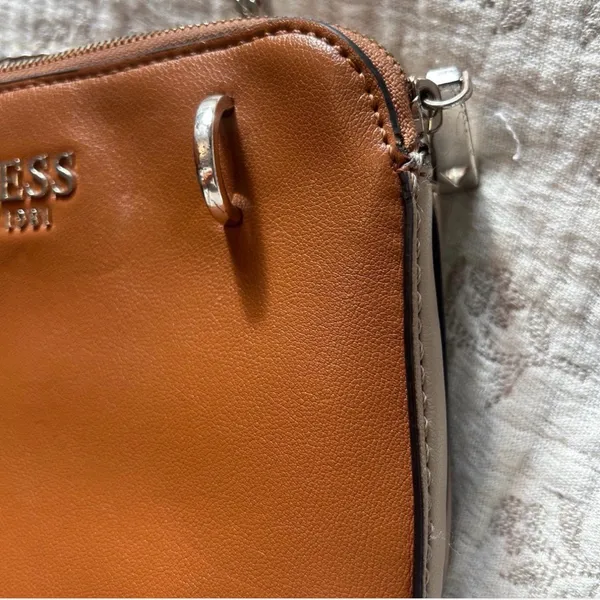 Guess Brown Crossbody Bag with Chain Strap - Image 3