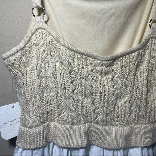 NWT Altar'd State crochet top dress size small - Image 4