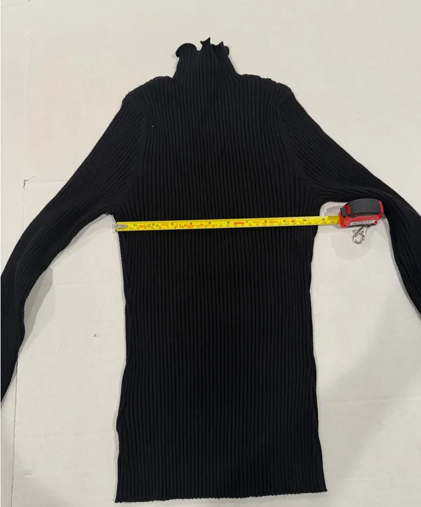 J. iNG turtle neck top Black Size M - Image 4
