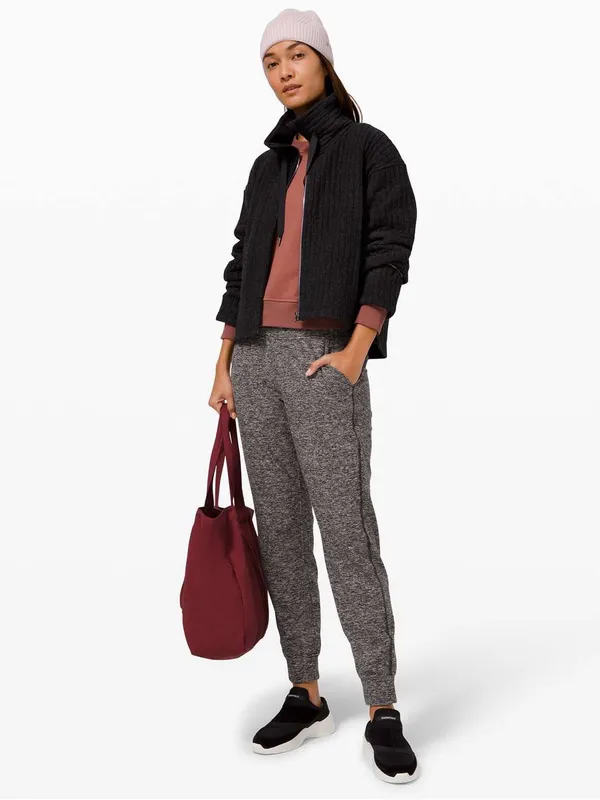 Lululemon Ready to Rulu Jogger Crop W6BEWS Women’s Size 6 Heather Black! - Image 2