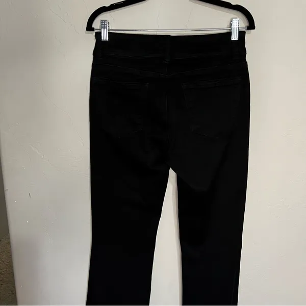 Kut From the Kloth Ana‎ High Rise Flare Pintuck Front Seam Black Denim Jeans - Image 8