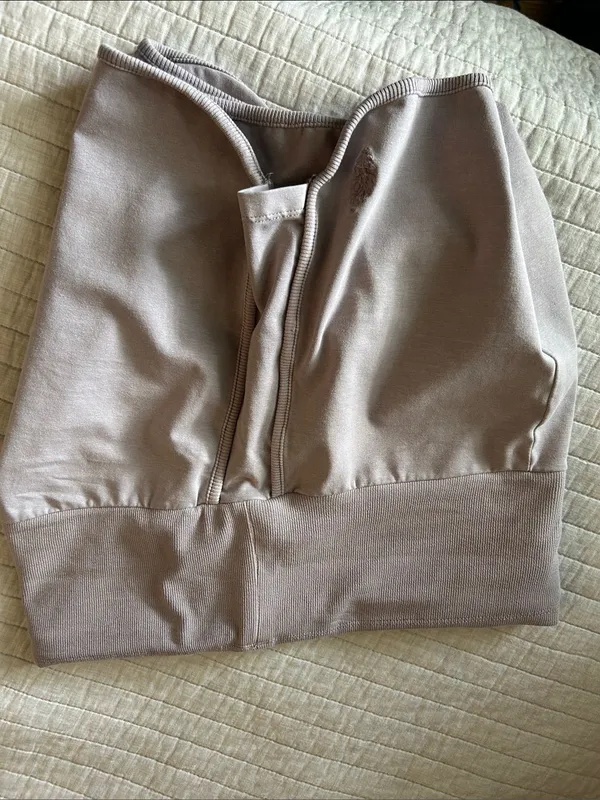 Free People Movement Limitless fold over retro Shorts Oyster M NWOT - Image 8