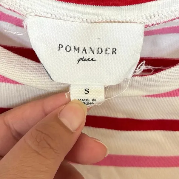 Tuckernuck Pomander Place 100% Cotton Pink Red Stripe Gio Maxi Dress Size Small - Image 3