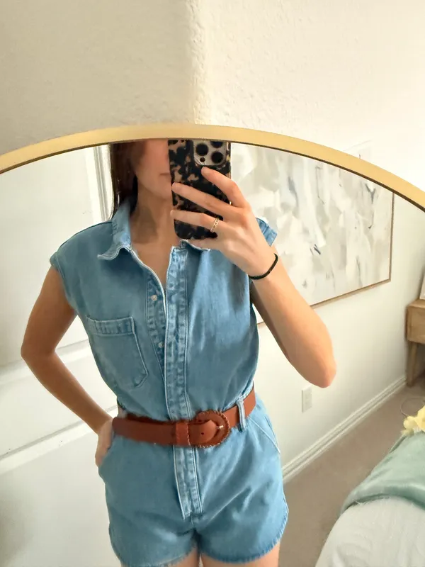 Denim Romper Blue - Image 4