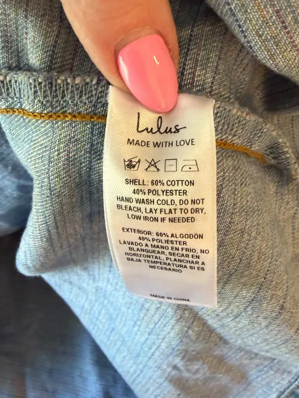 Lulus - NWT Summertime Inspiration Denim Halter Mini Dress Medium Wash Sz S - Image 8