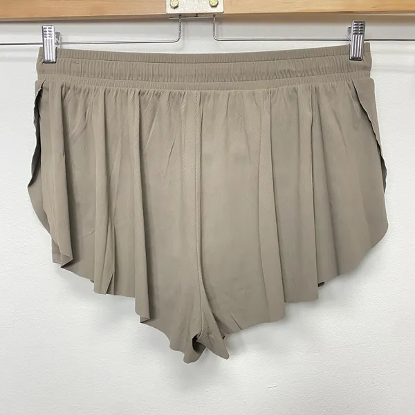Joy Lab Women XL Gray Double Layer Run Shorts Tennis Running Flowy Athletic Soft - Image 2