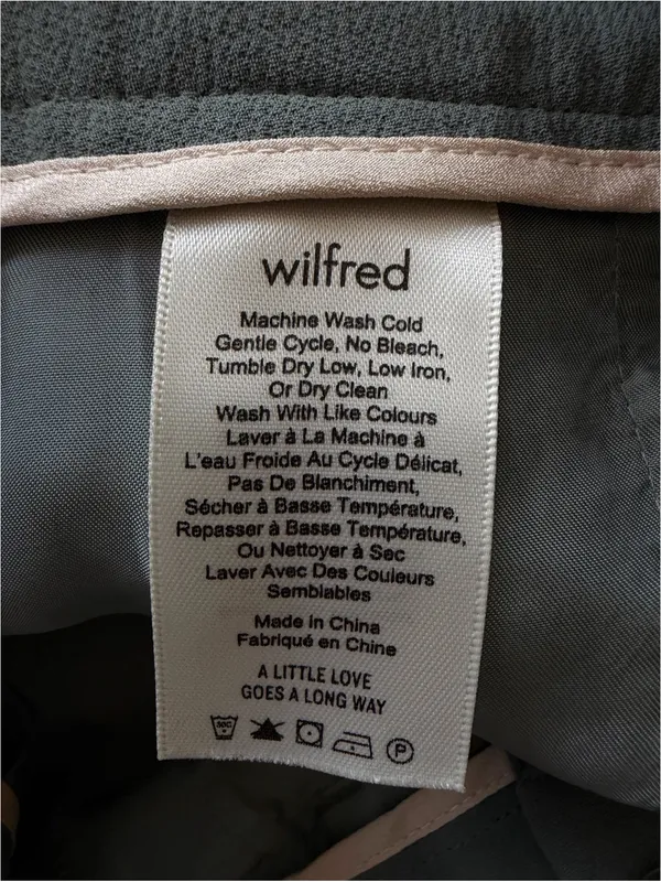 Aritzia Wilfred Jallade High Waisted Tie Front Belted Ankle Pants Size 8 - Image 7