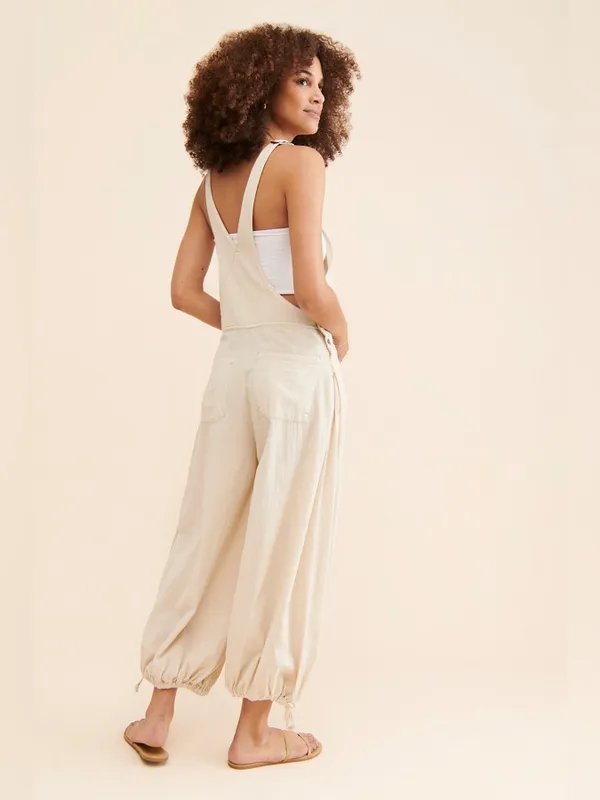 Free People Women’s Size M Follow The Sun Overalls In Morning Oak - Image 4