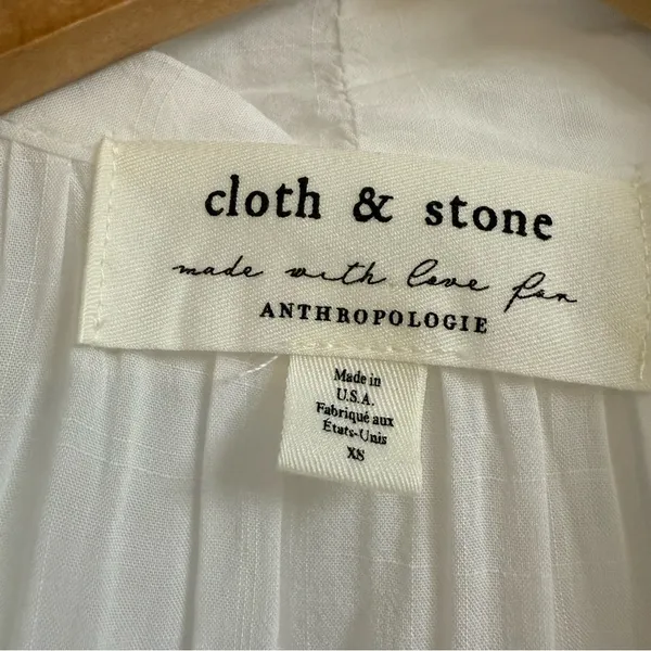 Anthropologie Cloth & Stone Neck Tie Sleeveless Blouse Size XS - Image 5