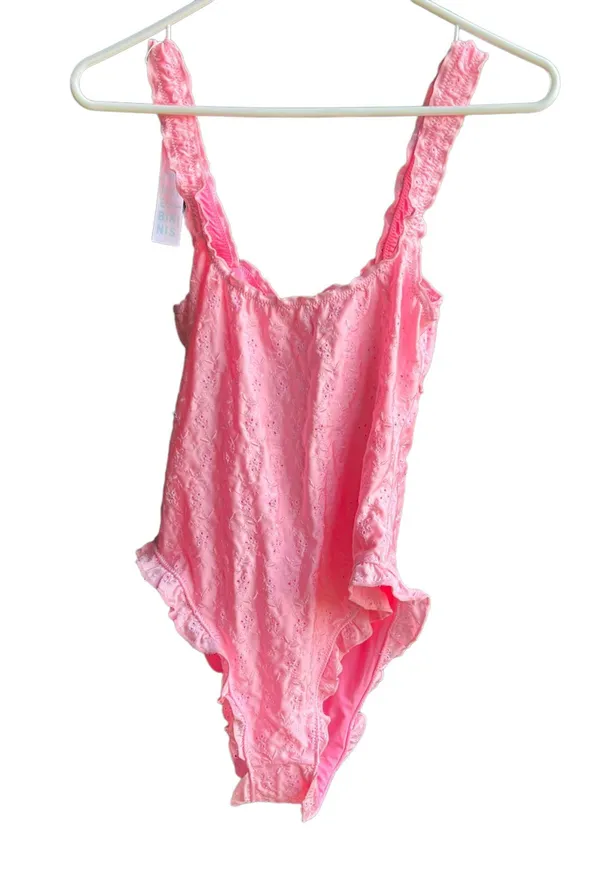 Frankie's Lucia Eyelet NWT Size Medium Pink Swim Swimwear - Image 2