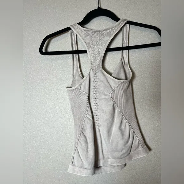 (IR) NWOT Free People Movement Good Karma Long Tank in Vintage Ice Grey - Image 7