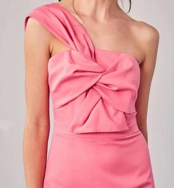 DO+BE Pink One-Shoulder Dress size xs/s - Image 2