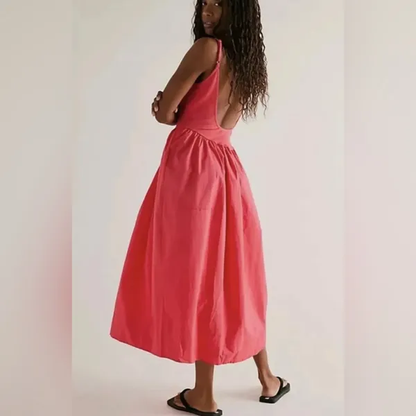 Free People Dylan Midi Dress Size L. B18 - Image 2