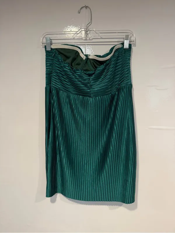 Emerald NWT Hello Molly Strapless Pleated‎ Bodycon Dress - Image 3