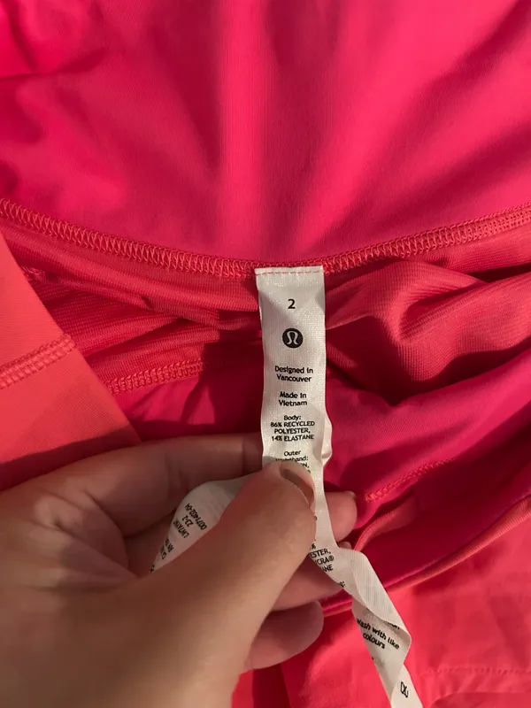 Hot pink Lululemon High-Rise Shorts - Image 3