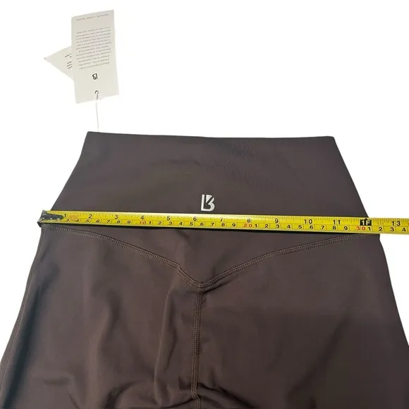 Buffbunny Size M High Waist‎ Step Up Leggings Brown Athletic Performance Gym NWT - Image 4