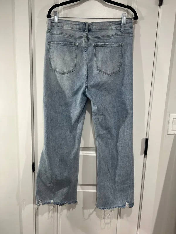 Risen High Rise Distressed Jeans - Image 4