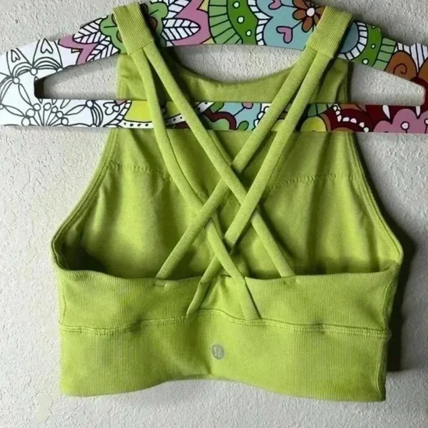Lululemon Energy High-Neck Longline Ribbed Luxtreme Bra Size 4 - Image 4
