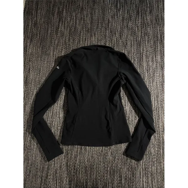 Alo Yoga Rapid Pullover Half Zip Compression Long Sleeve Black - Image 2