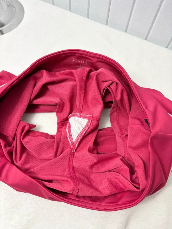Athleta Hot Pink Performance‎ Skort with White Logo size XL - Image 10