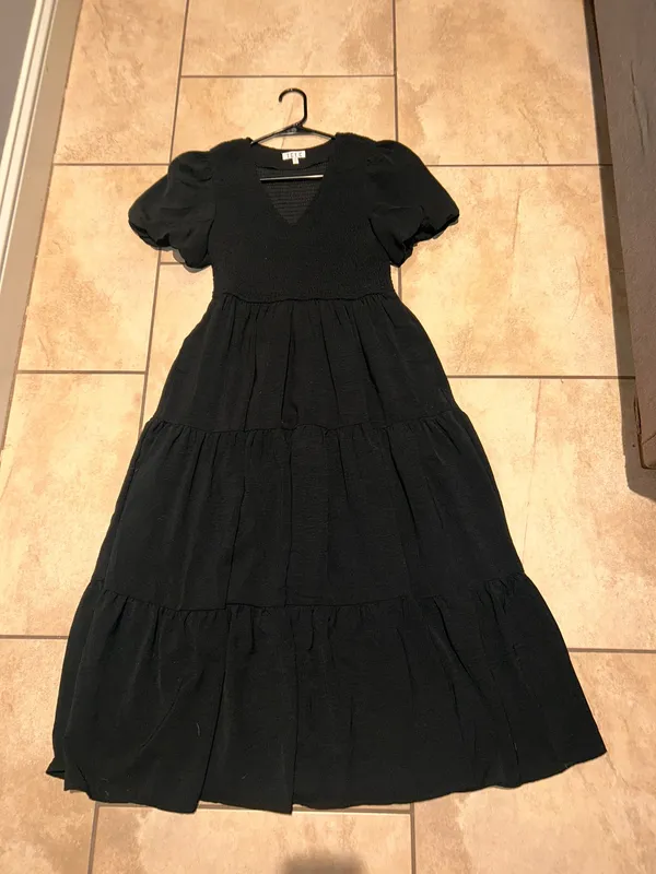 Black TCEC Ruffle Dress - Image 3