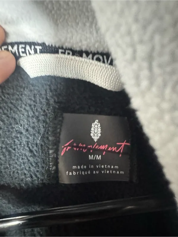 Free People Hit the Slopes Movement Fleece Hoodie Size medium - Image 5