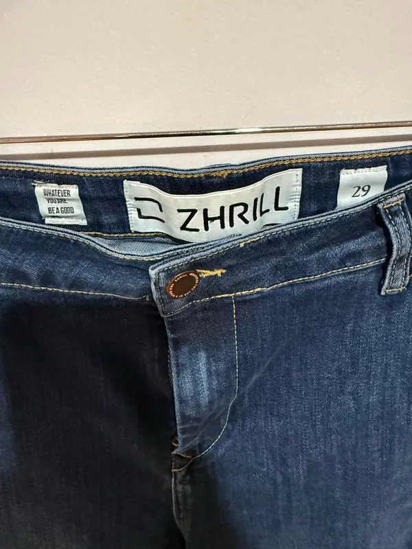 Women's Straight Leg Jeans in Dark Blue - Image 5
