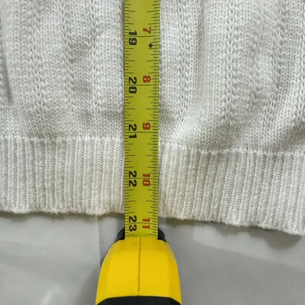 VTG 80s Carriage Court USA‎ Old Stock Cable Knit Ski Sweater Baggy Style- M - Image 7