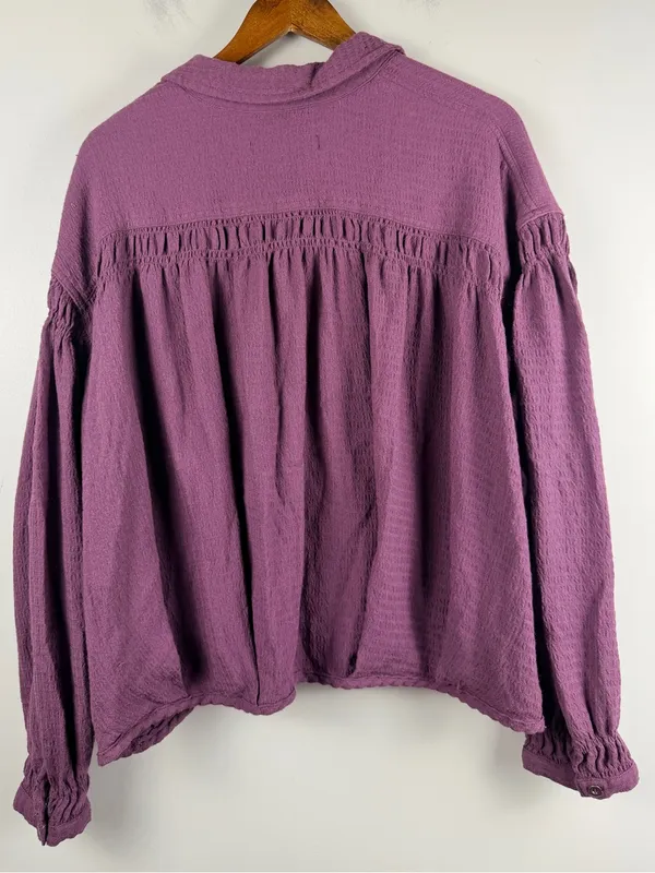 We The Free Free People Rockaway Top in Purple Dusk medium - Image 6