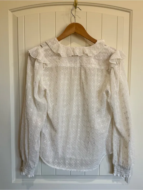Anthropologie Maeve Laila Ruffled Blouse - Image 6