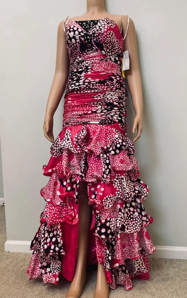 Alyce Ruffle strapless prom party gorgeous dress - Image 5