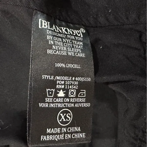 Blank NYC Double Zipper Black Moto Jacket Women's XS - Image 3