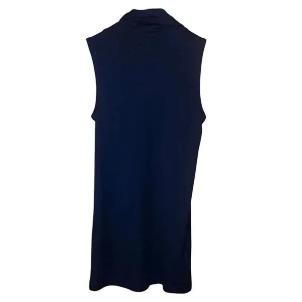 ELLA J WEEKEND MEDIUM 100% wool collared sleeveless midi button front dress #749 - Image 3