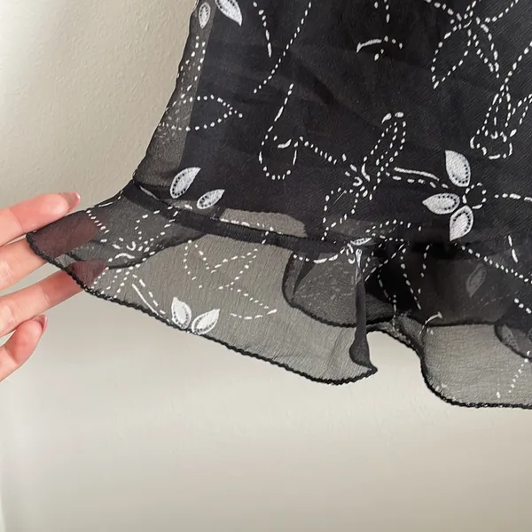 Nevermind Black Floral One Shoulder Maxi Dress - Image 5