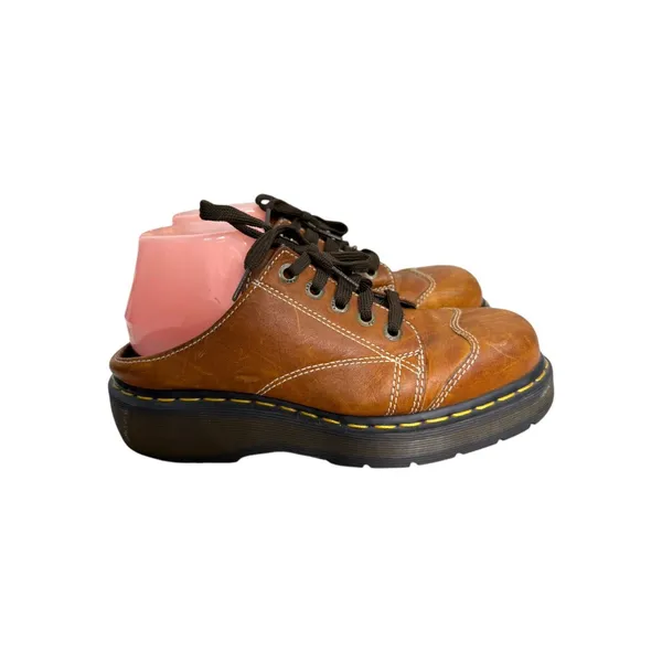 Dr. Martens Chunky Leather Clogs Platform Vintage 1A06 Women's Size UK 7 US 9 - Image 4