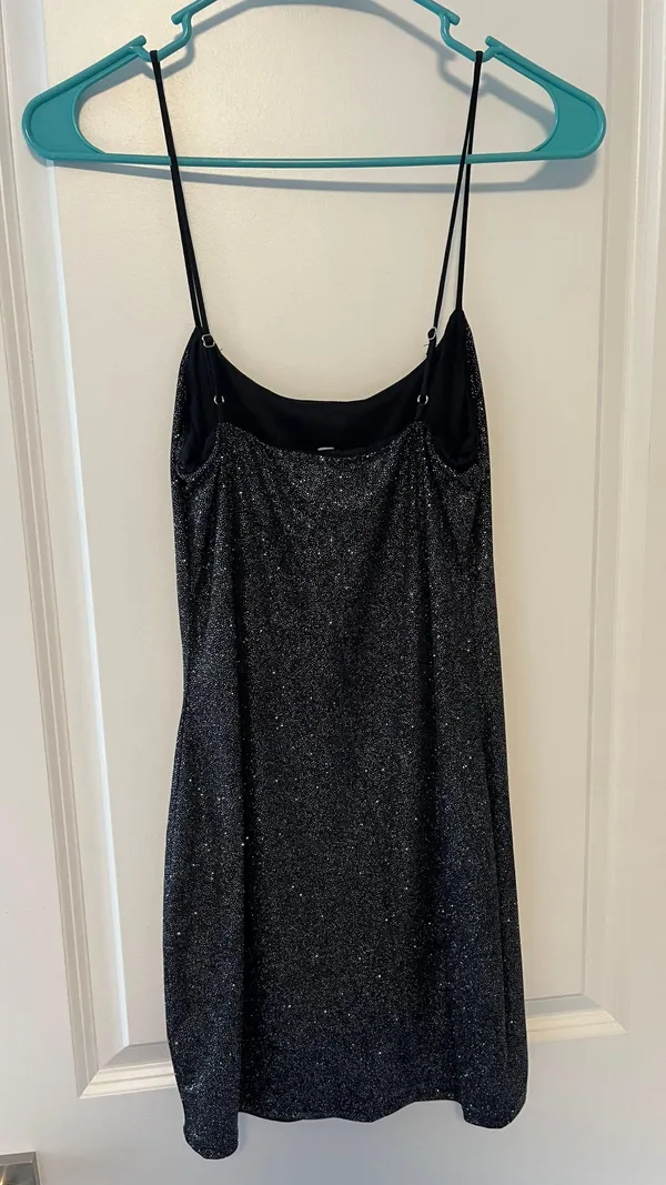 Lucy in the Sky Black Glitter Dress - Image 2