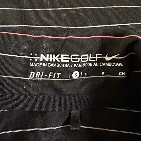 Nike Golf Dri-Fit Black Stripe Sleeveless Top Athletic Performance Wear Outdoor - Image 6