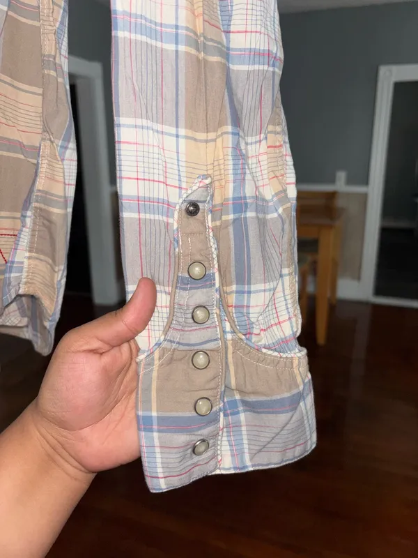 Guess Collard Shirt Men's Western Pearl Snap Vintage Embroidered Country - Image 5