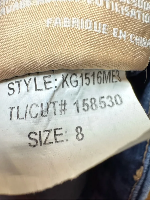 Kut From the Kloth Meg High Rise Fab Ab Wide Leg Jeans Denim Yielded Wash Blue 8 - Image 11