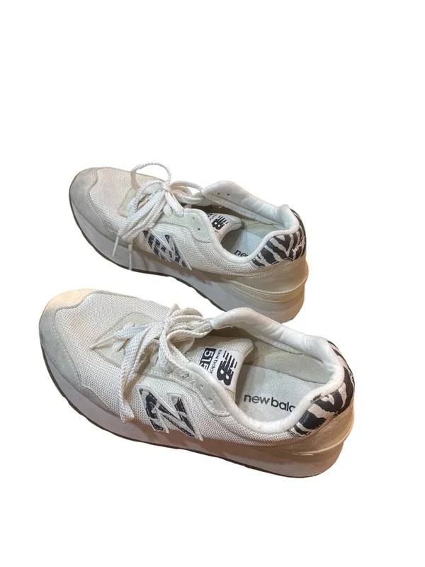 New Balance 515 H WL515HDD wms white gray suede walking running sneakers sz 9.5W - Image 4