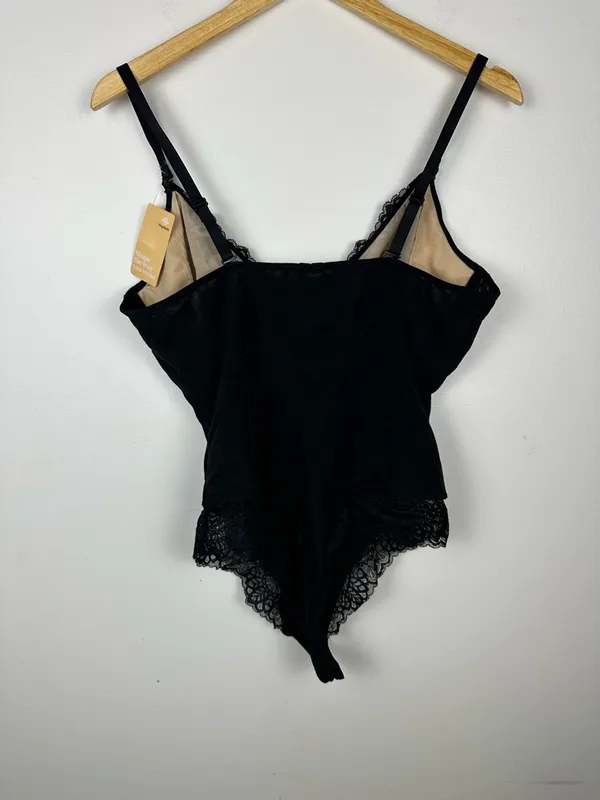 Popilush Shapewear Lace Deep V-Neck Sculpting Thong Bodysuit Women's Size XL‎ - Image 6