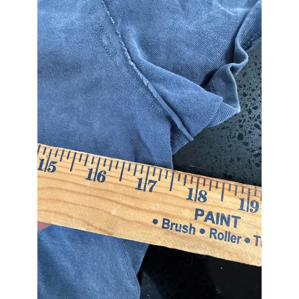Free‎ People We The Free Womens XS Blue Short Sleeve Exposed Seam Boxy T-Shirt - Image 5