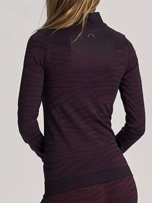 VARLEY Laurel Half Zip Pullover | Burgundy Zebra | S/M | Like New‎ - Image 7