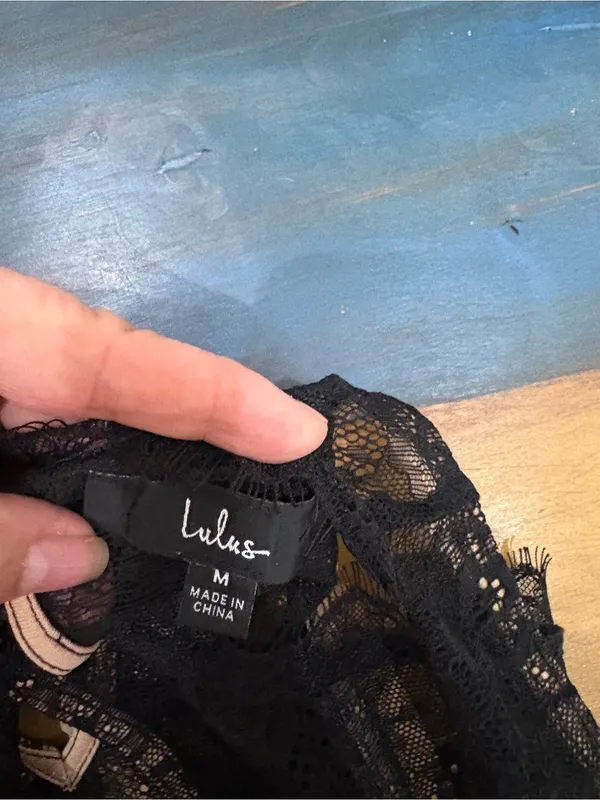 Lulu's Black Lace High-Neck Bodysuit - Image 5