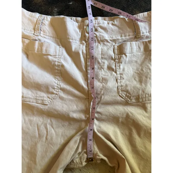 MAEVE ANTHROPOLOGIE The Colette Linen Blend cropped wide leg pants Tan Sz 33 P - Image 7