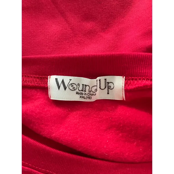 Wound Up All I Hear is Blah Blah Blah Red Pullover Sweatshirt Sweater NEW XXL - Image 8